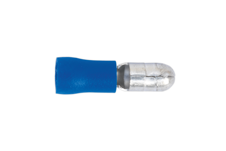 BLUE MALE BULLET TERMINAL CONNECTOR Ø5MM (BLUE) (100 PK) 