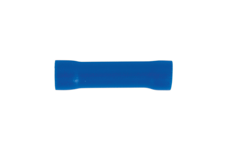 BLUE THROUGH (BUTT) CONNECTOR (Ø4.5MM) (BLUE) (100 PK)