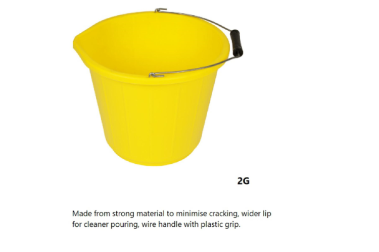 BUILDERS BUCKET YELLOW PROBBY HDS