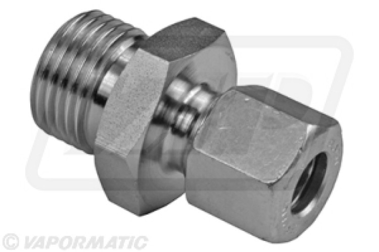 COMPRESSION ADAPTOR (METAL PIPE) M16 (10L) X 1/2 BSP