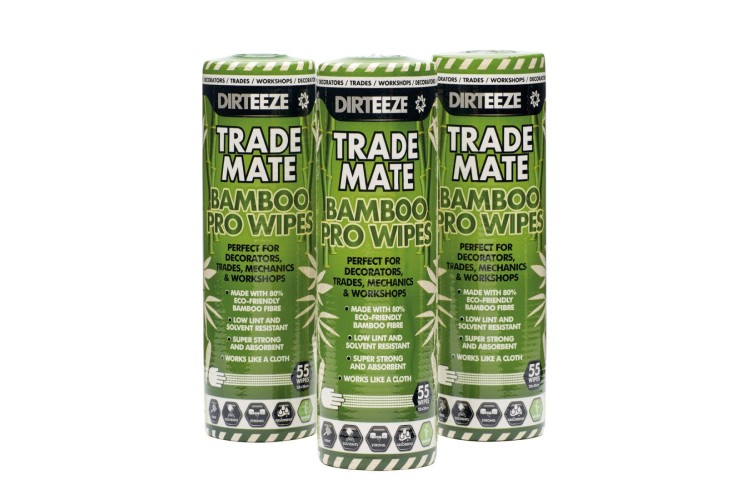 DIRTEEZE BAMBOO PRO WIPES 55 SHEET ROLL X1 DTM55