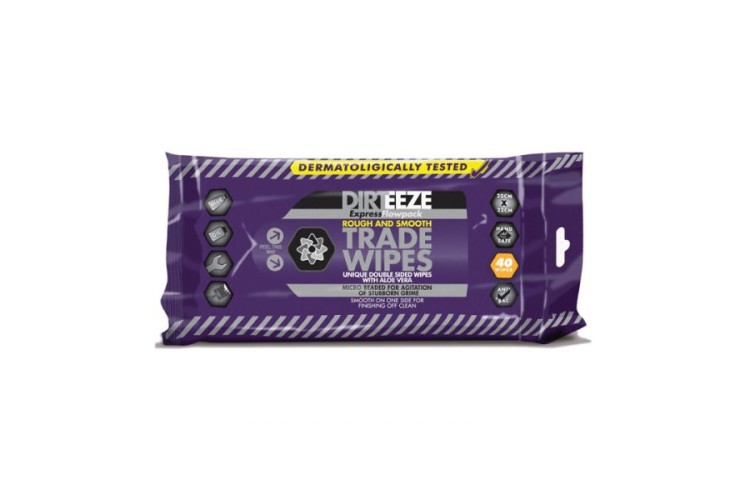 DIRTEEZE ROUGH AND SMOOTH WIPES 40 SHEETS X1 DGPF40