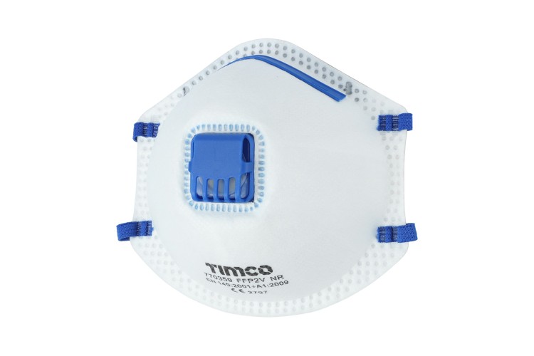 FFP2 MOULDED MASKS WITH VALVE (ONE SIZE)