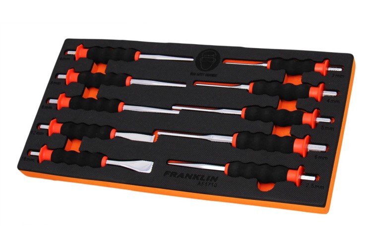 FRANKLIN PUNCH AND CHISEL SET (10PCE)