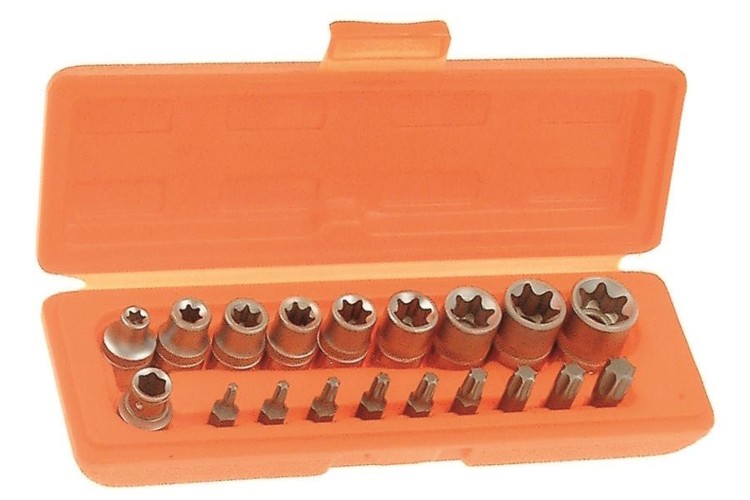 Franklin 18 pce Star Bit & Socket Set 3/8