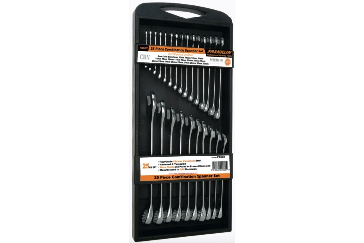 Franklin 25 pce 12 pt Combination Spanner Set