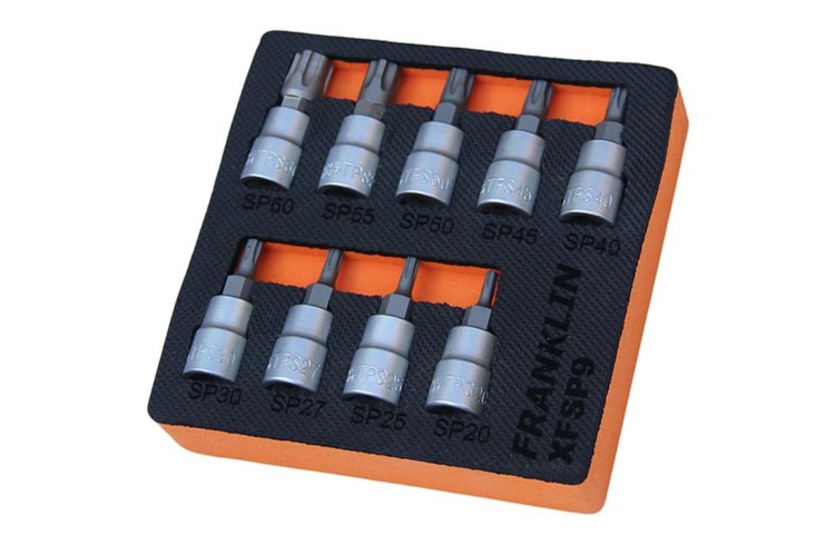 Franklin 9 pce Star Plus Bit Socket Set 3/8