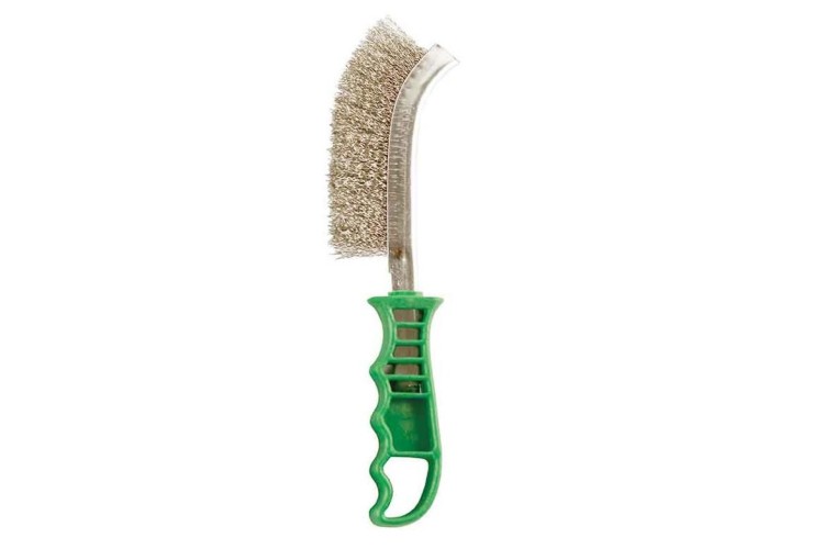 Franklin Hand Scratch Brush Stainless Green Handle