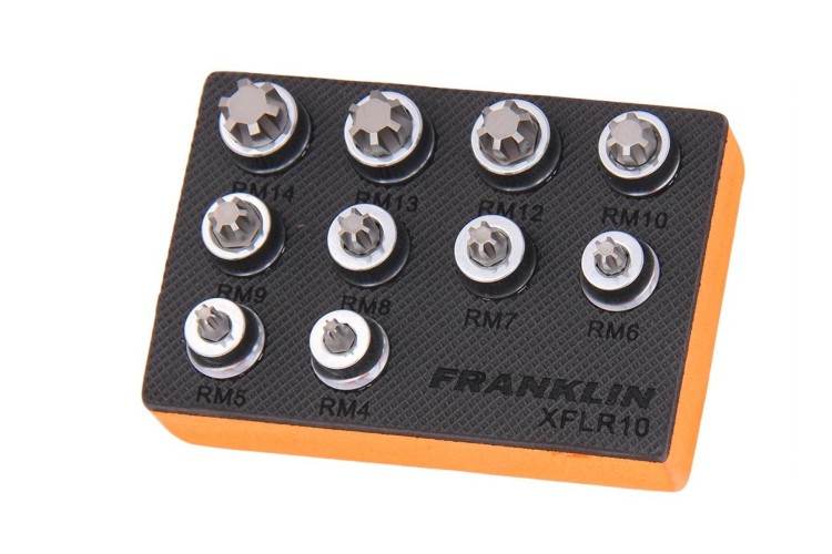 Franklin XF 10 pce Low Profile Ribe Set 3/8