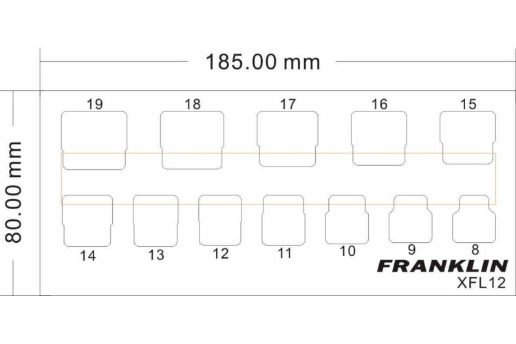 Franklin XF 12 pt Low Profile Socket 3/8