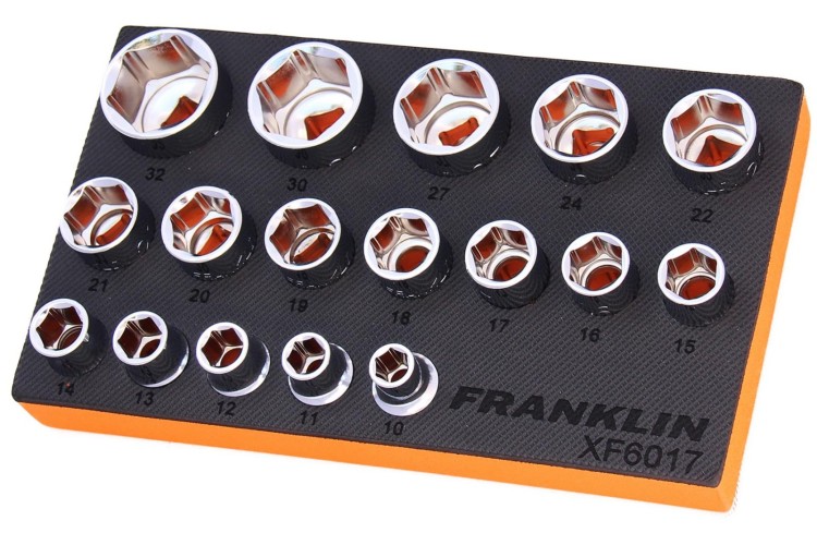 Franklin XF 17 pce 6 pt Socket Set 1/2