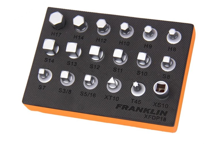 Franklin XF 18 pce Drain Plug Key Set 3/8