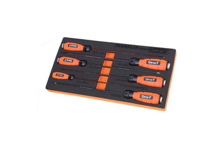 GEAR F 6 PCE DIAMOND POWER GRIP SCREWDRIVER SET