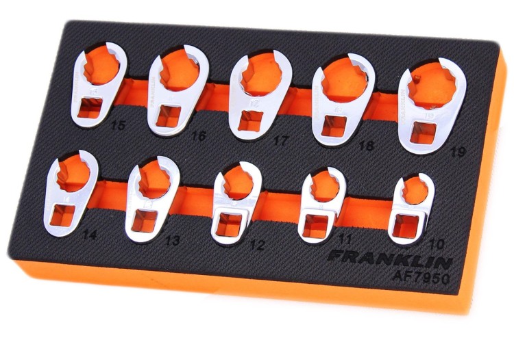 FRANKLIN GEAR-F CROWFOOT WRENCH SET (3/8