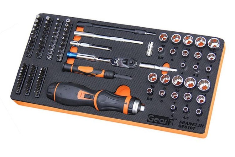 GearF 106pce Master Screwdriver and Mini Ratchet Set 1/4