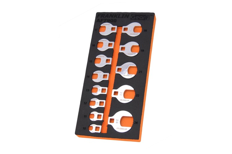 FRANKLIN GEAR-F CROWFOOT WRENCH SET (13PCE) (3/8