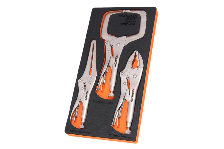 GearF 3 pce Grip-Jaw Plier Mechanics Set