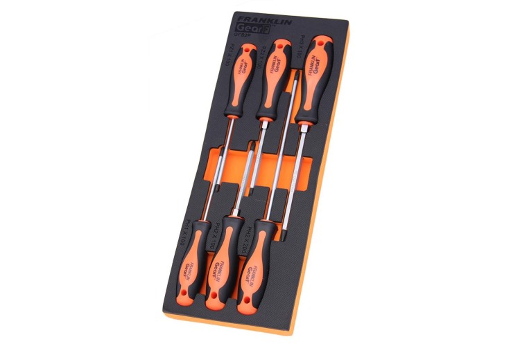 GearF 6 pce Phillips & Pozi S2 PRO Screwdriver Set