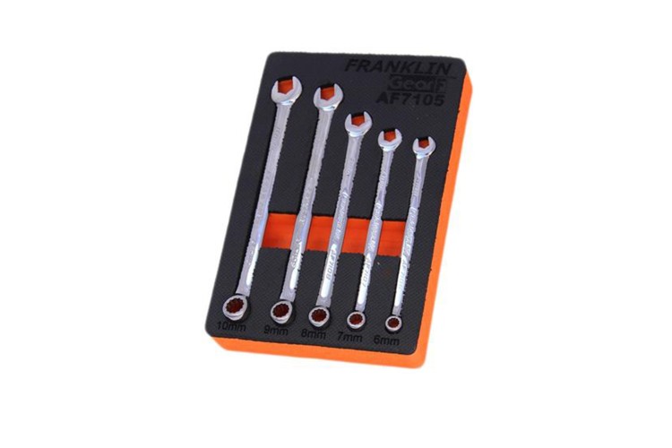 GearF Grip 4+ 5 pce 12 pt XL Combination Spanner Set