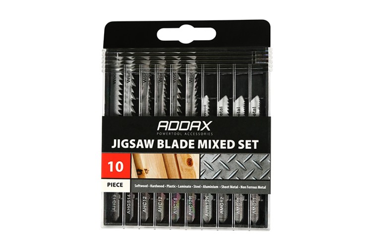 JIGSET10 (MIXED) JIGSAW BLADE MIXED SET- 10PCS