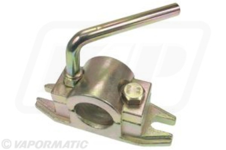 JOCKEY WHEEL BRACKET 48MM RIBBED (HEAVY DUTY)