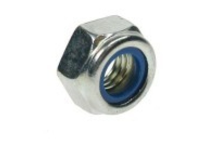 M10 - 1.00 (EXTRA FINE) (ZINC) NYLOC NUT