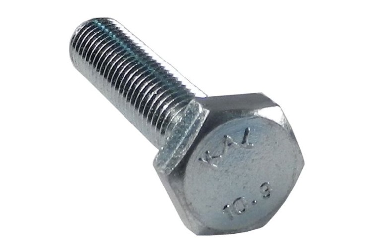 M10 X 40MM HEX SET SCREW (10.9) (ZINC)