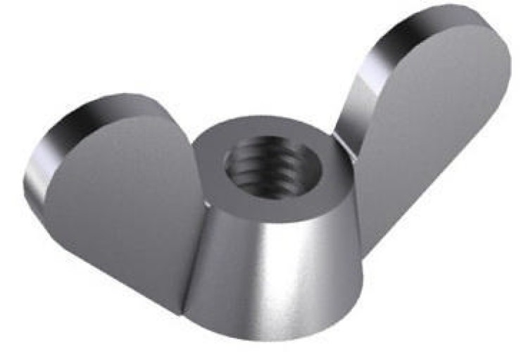 M12 - 1.75 (ZINC) WING NUT (CAST IRON)