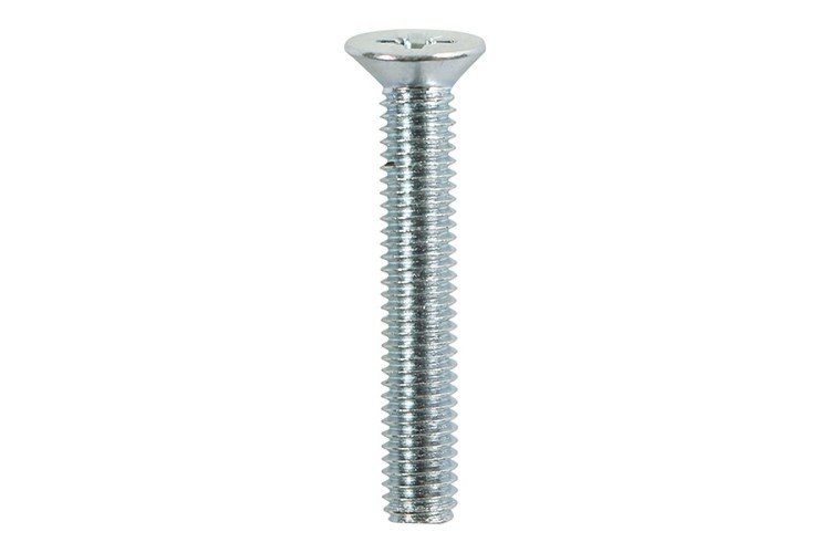 M4 X 10MM MACHINE SCREW (COUNTERSUNK) (PZ2) (ZINC)