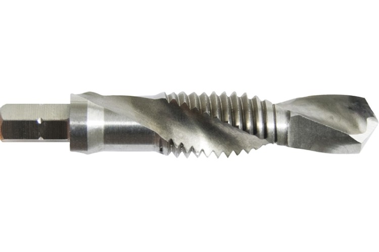 M6 DRILL TAP (HSS) (HEX SHANK) (PRESTO)