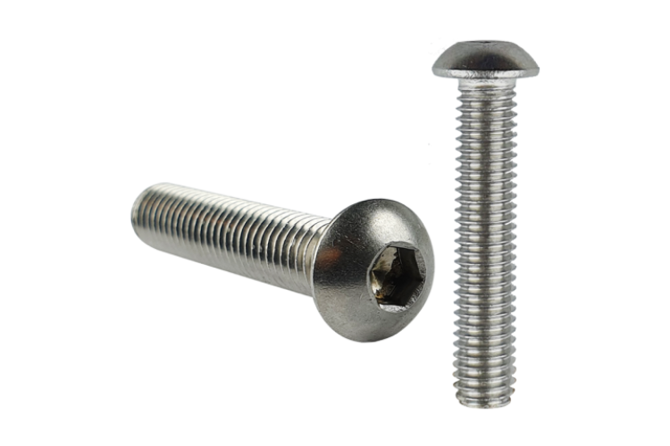 M6 X 10MM - 1.00 BUTTON HEAD SCREW (10.9) (ZINC) (FT)