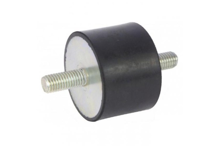 M8 X 40 X 30MM LOAD MOUNT (BOBBIN) (ZINC)  (M8 X M8  MALE/MALE THREAD)