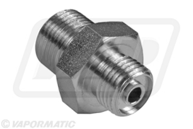 MALE/MALE ADAPTOR 9/16 ORFS X 3/8 BSP