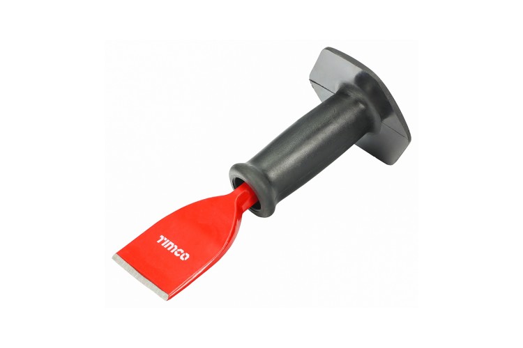 MASONRY BOLSTER CHISEL WITH CUARD 2 1/4 INCH X 8 1/2 INCH