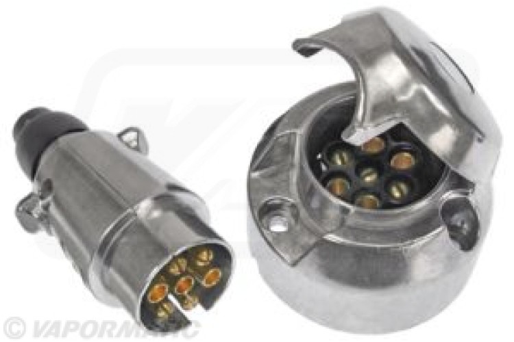 METAL 7 PIN PLUG & SOCKET