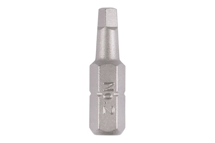 No.2 x 25 Square Driver Bit - S2 Grey 2SQ25GB