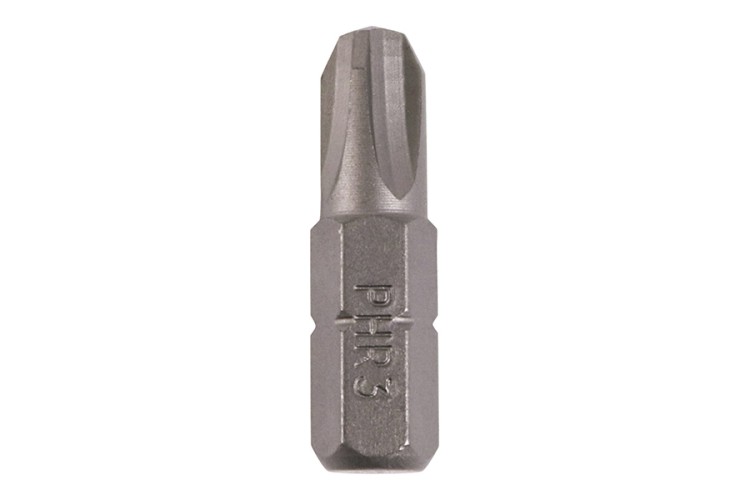 No.3 x 25 Phillips Driver Bit - S2 Grey 3PH25PACK