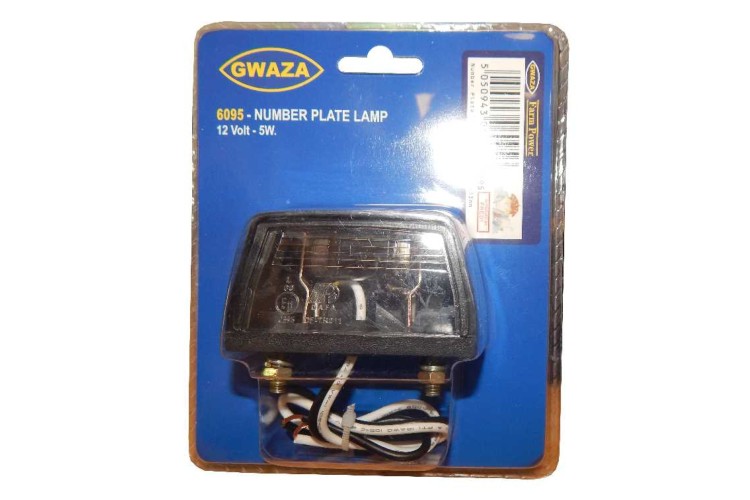 NUMBER PLATE LAMP (PLASTIC) (12V 5W)