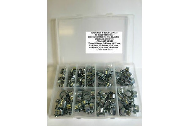 P CLIP KIT (ZINC) (MIXED 60 PIECES) 