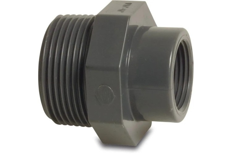 REDUCER  3/8 INCH MALE x 1/2 INCH FEMALE (PVC-U)