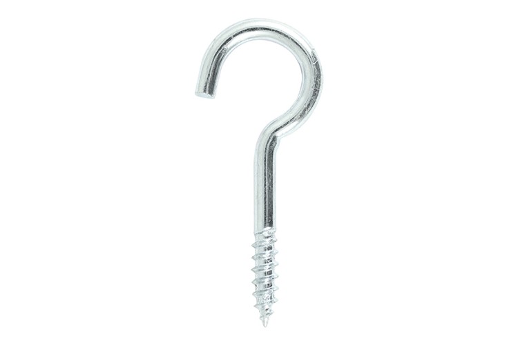 SCREW HOOK (100MM) (2 PK) (ZINC)