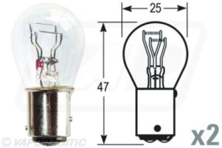 Side/tail bulb 12V 21/5W