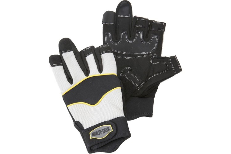 Size 11 Multi Task Safety Gloves 3 Open Fingers