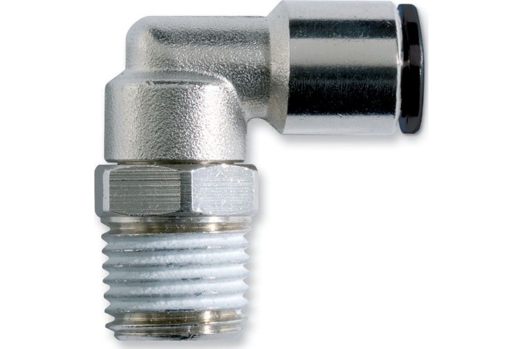 SWIVEL ELBOW M5 MALE THREAD TO 6MM TUBE