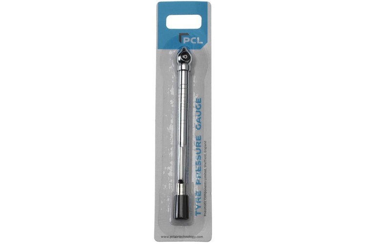 Tyre Pressure Gauge, Angled Head, 6-50 psi & 0.5-3.4 bar