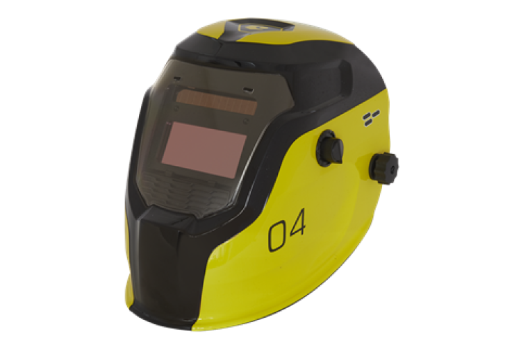 WELDING HELMET (AUTO DARKENING)  (SHADE 9-13) YELLOW