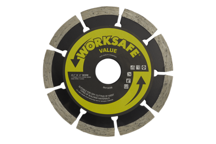 WORKSAFE DIAMOND BLADE 115 X 22MM  